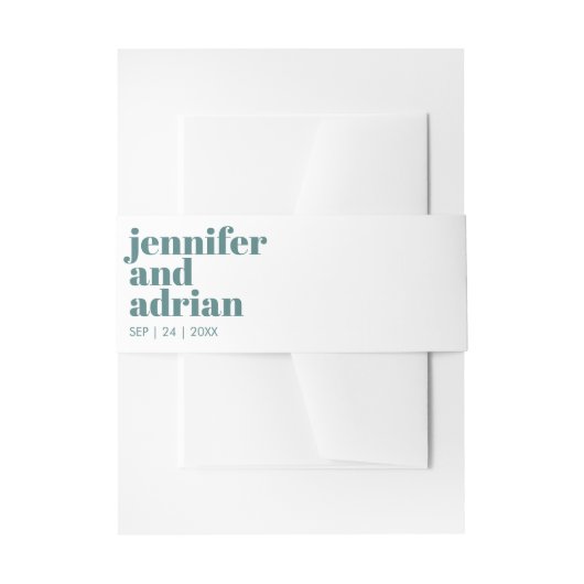 Moderne Retro-Hochzeitsband Einladungsbanderole (Vorderseite Beispiel)