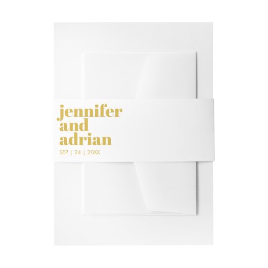 Moderne Retro-Hochzeitsband Einladungsbanderole (Vorderseite Beispiel)