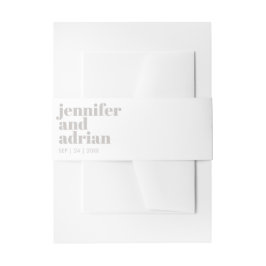 Moderne Retro-Hochzeitsband Einladungsbanderole