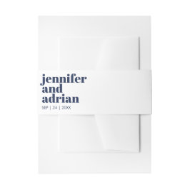 Moderne Retro-Hochzeitsband Einladungsbanderole