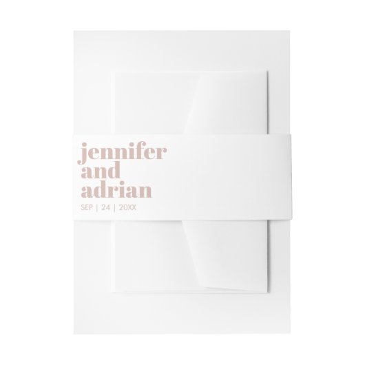 Moderne Retro-Hochzeitsband Einladungsbanderole (Vorderseite Beispiel)