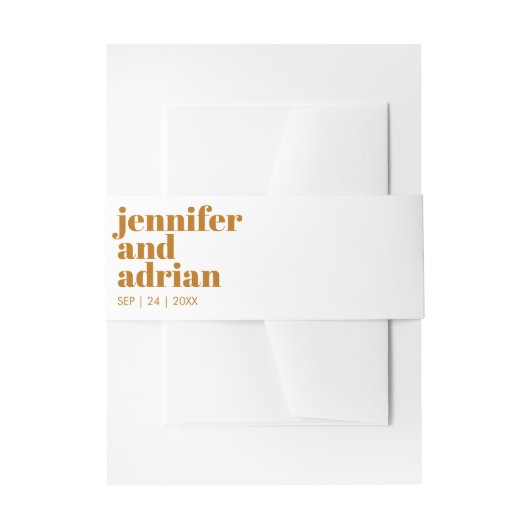 Moderne Retro-Hochzeitsband Einladungsbanderole (Vorderseite Beispiel)