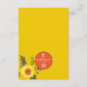 Moderne Retro-Hochzeitsempfehlung Begleitkarte (Rückseite)