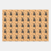 Moderne Retro-Katzen aus dem Mittelalter Niedliche Geschenkpapier Set (Vorderseite 2)