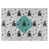 Moderne Retro-Katzen aus dem Mittelalter Niedliche Schneidebrett (Vorderseite)