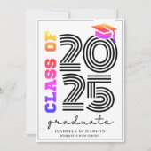 Moderne Retro-Klasse 2025 Rainbow Ankündigung (Vorderseite)