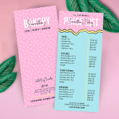 Moderne Retro-Koch-Bäckereikarte Werbekarte