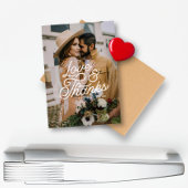 Moderne Retro-Liebe und dank Foto Hochzeit Magnet