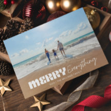 Moderne Retro Merry alles Minimalistisch ein Foto
