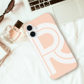 Moderne Retro-Monogramm-Initiale Zeitgenössisch Sü iPhone Hülle