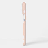 Moderne Retro-Monogramm-Initiale Zeitgenössisch Sü iPhone Hülle (Linke Seite)