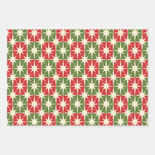 Moderne Retro-Muster des Mittelalters Geschenkpapier Set (Vorderseite 2)