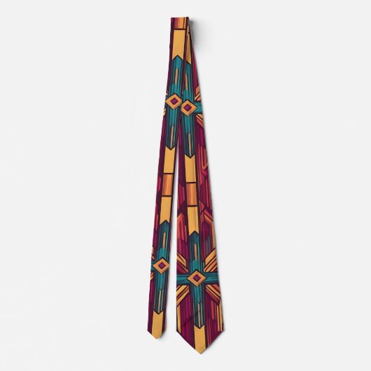 Moderne Retro Neck Tie Krawatte (Rückseite)
