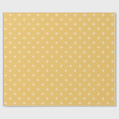 Moderne Retro-Niedlich-gelbe Atomzeit aus der Mitt Geschenkpapier (Flach)