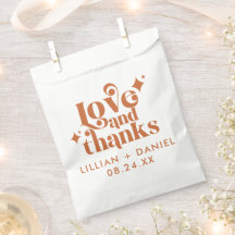 Moderne Retro Orange Hochzeit