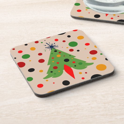 Moderne Retro-Rakete des Mittelalters Getränkeuntersetzer (Linke Seite)