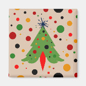 Moderne Retro-Rakete des Mittelalters Magnet (Vorne)