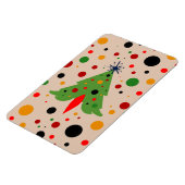 Moderne Retro-Rakete des Mittelalters Magnet (Linke Seite)