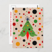 Moderne Retro-Rakete des Mittelalters Postkarte (Vorne/Hinten)