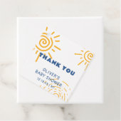 Moderne Retro-Ray Sonnenschein-Babydusche Geschenkanhänger (Beispiel)