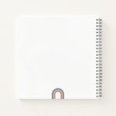 Moderne Retro-Regenbogen Vielen Dank Lehrer Checkl Notizblock (Rückseite)