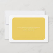 Moderne Retro rosa Orange Gradient Ombré Wedding RSVP Karte (Rückseite)