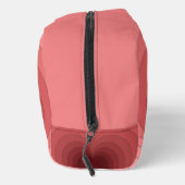 Moderne Retro rosa rote Herzdrucktüte Nähtasche Waschbeutel (Rechts)