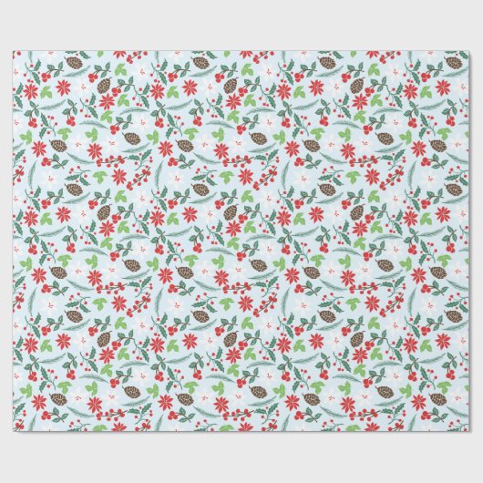 Moderne Retro schicke Muster-Feiertage Geschenkpapier (Flach)