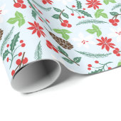 Moderne Retro schicke Muster-Feiertage Geschenkpapier (Rolleneckpunkt)