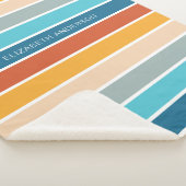 Moderne Retro-Sonnenschutzstreifen Personalisiert Sherpadecke (3/4)