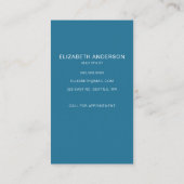 Moderne Retro-Sonnenschutzstreifen Personalisiert Visitenkarte (Rückseite)