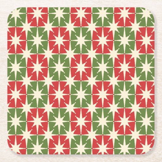 Moderne Retro-Sternexplosionen des Mittelalters Rechteckiger Pappuntersetzer (Vorderseite)