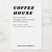 Moderne Retro-Stilkerze oder Lebensmitteletikett (Einzelnes Label)