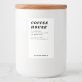 Moderne Retro-Stilkerze oder Lebensmitteletikett (Vorderseite)