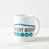 Moderne Retro Tasse (VorderseiteRechts)