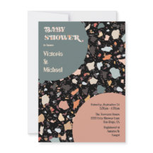 Moderne Retro Terrazzo Kinderdusche