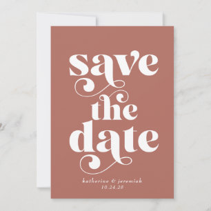 Moderne Retro-Typografie Hochzeit - Sichert Euch d