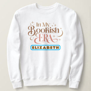 Moderne Retro-Typografie   In meiner Bookish Era F Sweatshirt