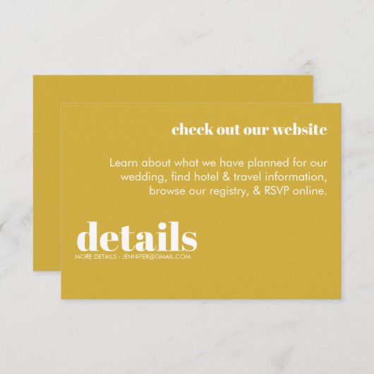 Moderne Retro-Umschließungskarte Begleitkarte (Vorne/Hinten)