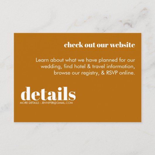 Moderne Retro-Umschließungskarte Begleitkarte (Vorderseite)