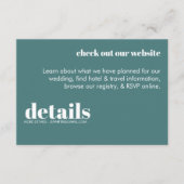 Moderne Retro-Umschließungskarte Begleitkarte (Vorderseite)