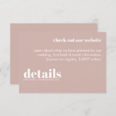 Moderne Retro-Umschließungskarte Begleitkarte (Vorne/Hinten)