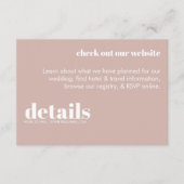 Moderne Retro-Umschließungskarte Begleitkarte (Vorderseite)