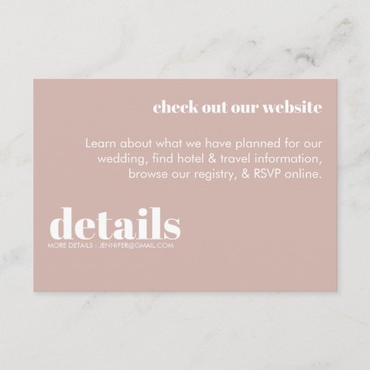 Moderne Retro-Umschließungskarte Begleitkarte (Vorderseite)