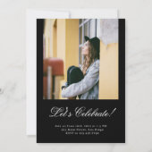 Moderne Retro- und Fettklasse des Abschlusses 2024 Einladung (Rückseite)