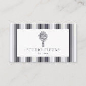 Moderne Retro Vibe Logo Strichen Visitenkarte (Vorderseite)