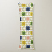 Moderne Retro Vintag, Charm Summer Blume Steg Seitenschläferkissen (Vorderseite Vertikal)