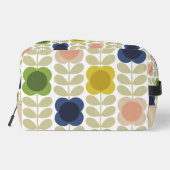 Moderne Retro Vintag, Charm Summer Blume Steg Waschbeutel (Rückseite)