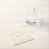 Moderne Retro-Vintage Hochzeit im Mittelalter Rechteckiger Pappuntersetzer (Vor Ort)