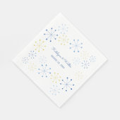 Moderne Retro-Vintage Hochzeit im Mittelalter Serviette (Ecke)